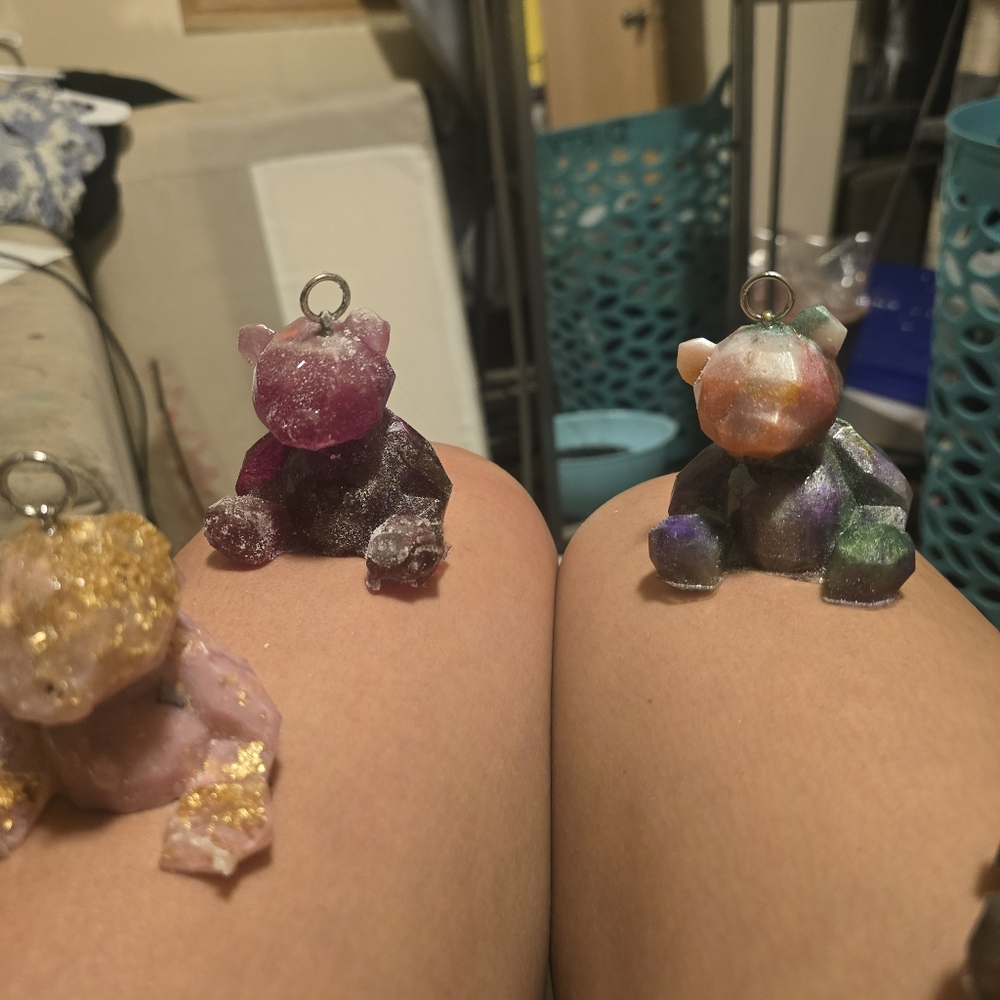 Resin bear key chains